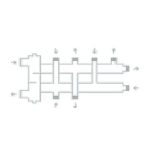 Коллектор дублер рядный с гидроразделителем до 100 кВт  2+1+1